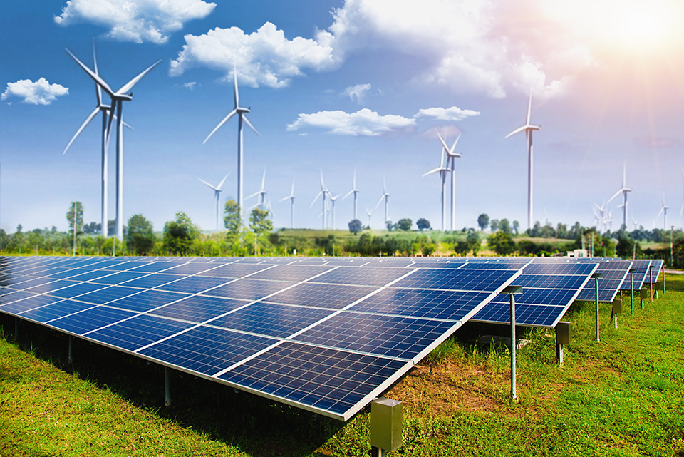 Solar y eólica