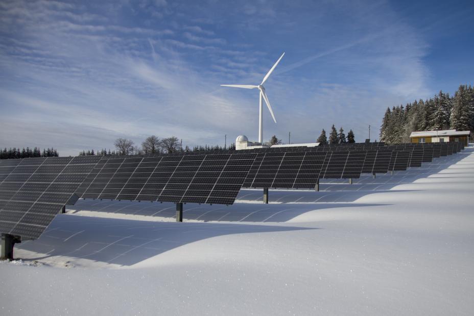 Módulos Fotovoltaicos cubiertos de nieve